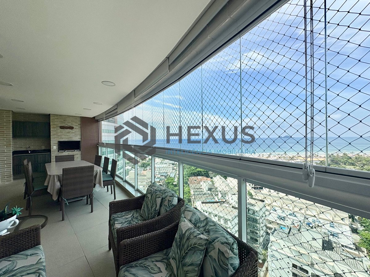Foto 10 de Apartamento com varanda gourmet vista mar e lazer na Praia da Enseada, Guaruja