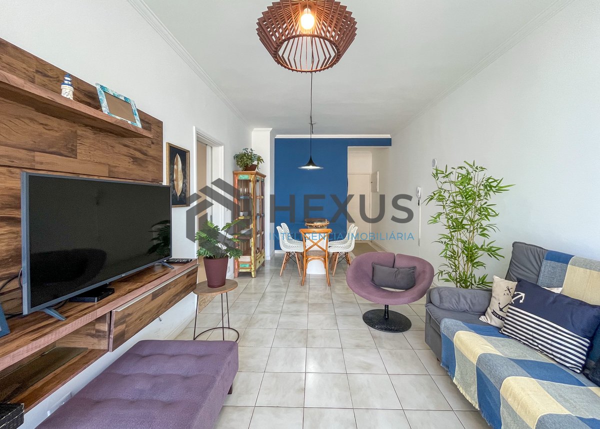 Foto 4 de Apartamento frente mar com varanda na Praia das Pitangueiras, Guaruja