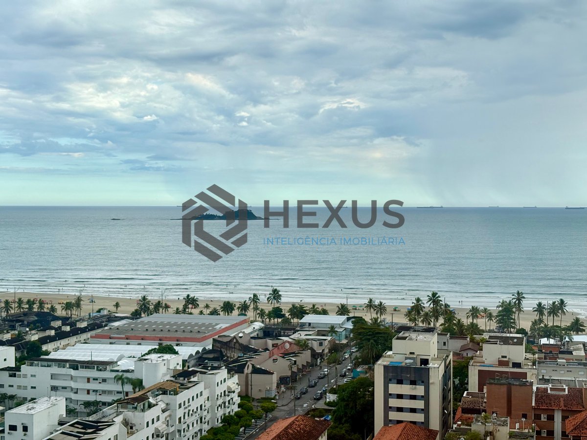 Foto 17 de Apartamento reformado com varanda gourmet vista mar e lazer na Praia da Enseada, Guaruja