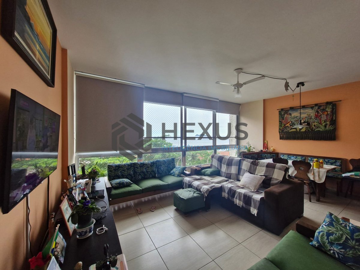 Foto 5 de Apartamento reformado frente mar e lazer com vista mar na Praia das Pitangueiras, Guarujá