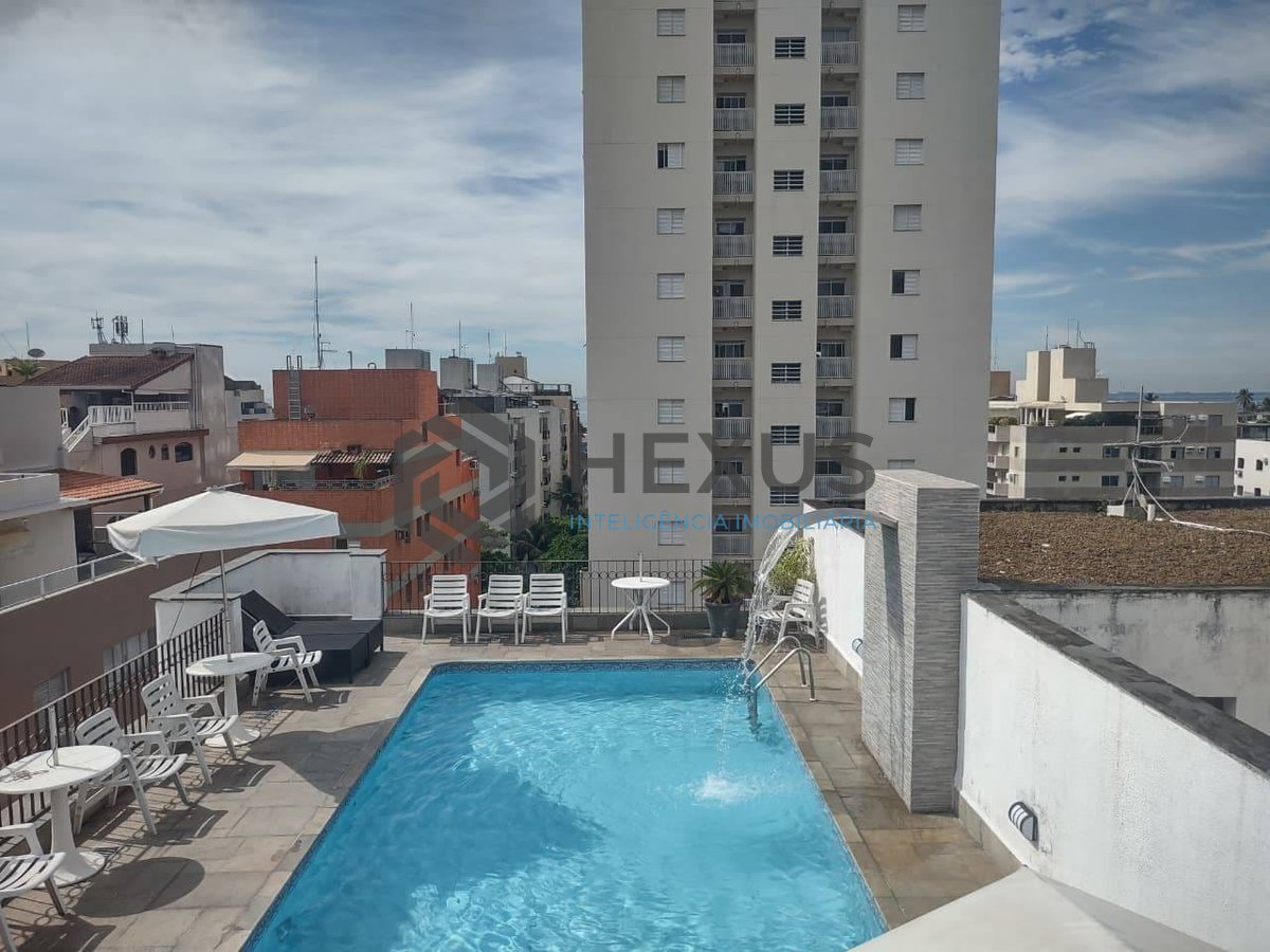 Foto 18 de Apartamento com varanda e lazer na Praia da Enseada, Guaruja