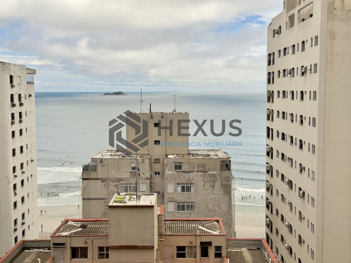 Foto 3 de Apartamento com varanda vista mar e lazer na Praia das Asturias, Guaruja