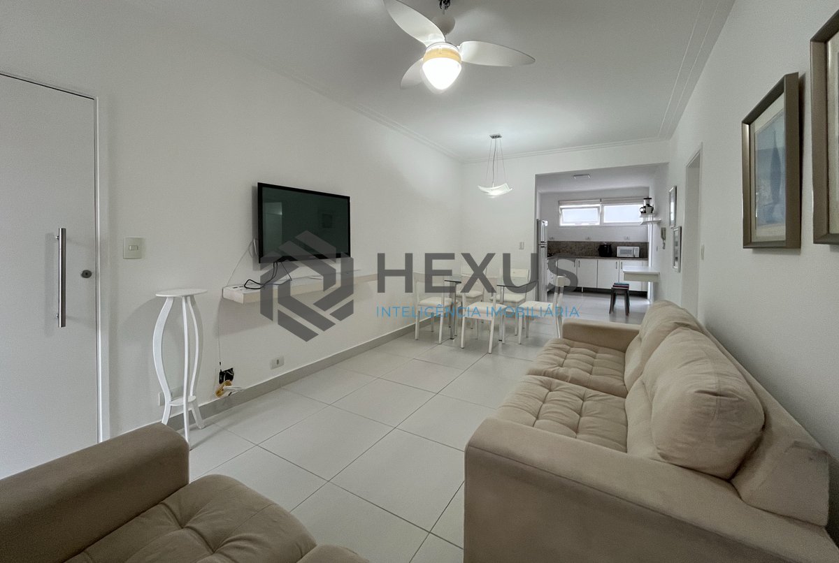 Foto 6 de Apartamento reformado com varanda na beira mar da Praia das Pitangueiras, Guaruja