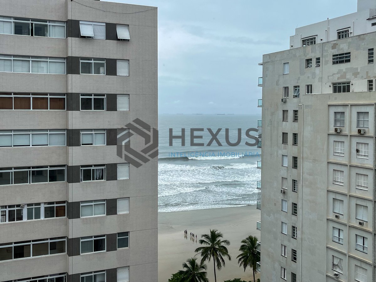 Foto 17 de Apartamento com vista mar na beira mar da Praia das Pitangueiras, Guarujá