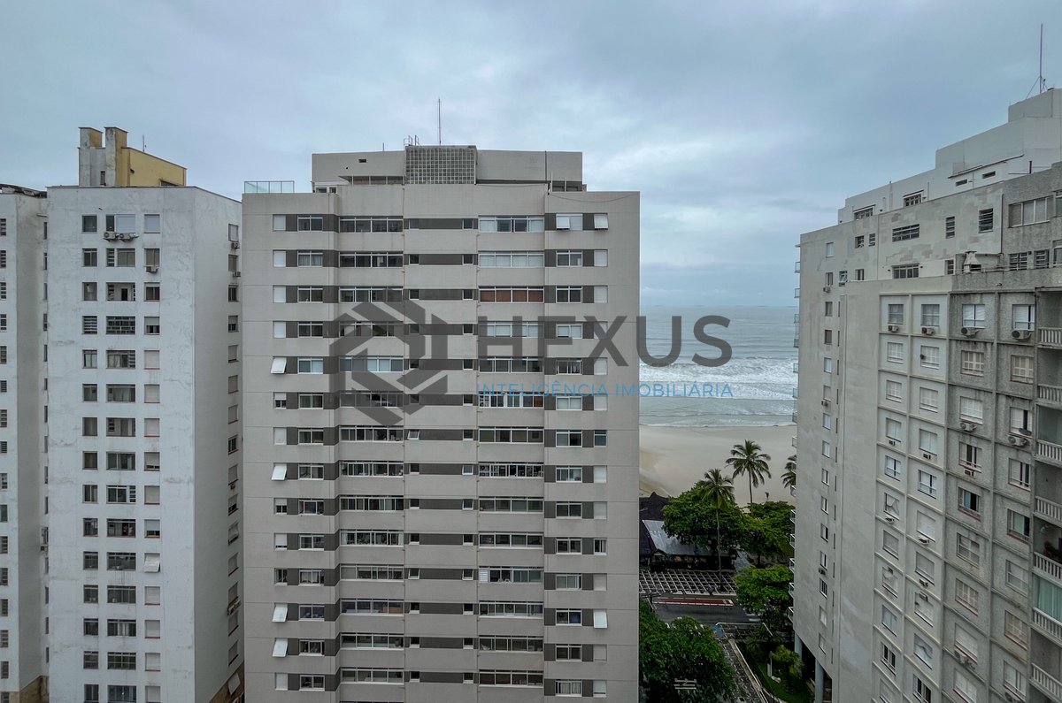 Foto 7 de Apartamento com vista mar na beira mar da Praia das Pitangueiras, Guarujá