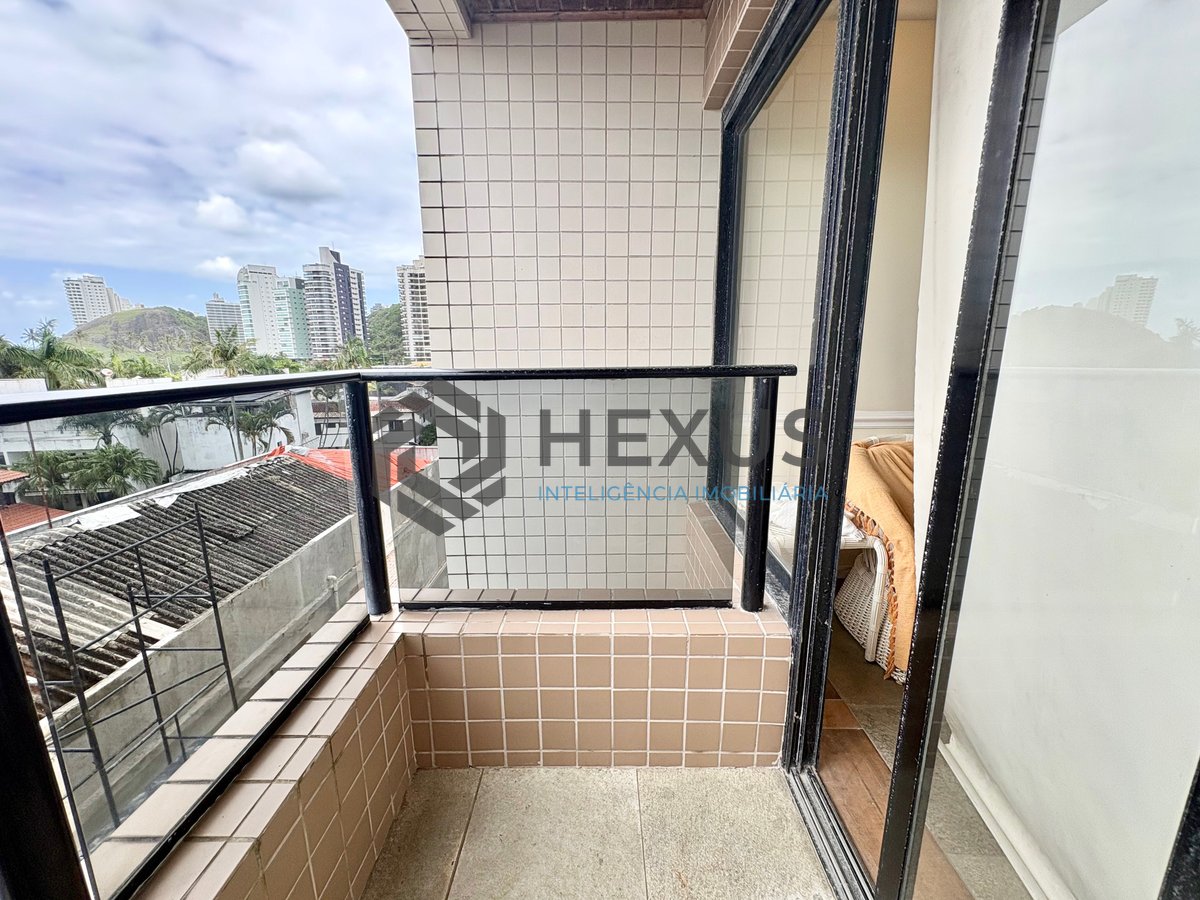 Foto 18 de Apartamento com varanda vista mar e lazer na Praia da Enseada, Guaruja