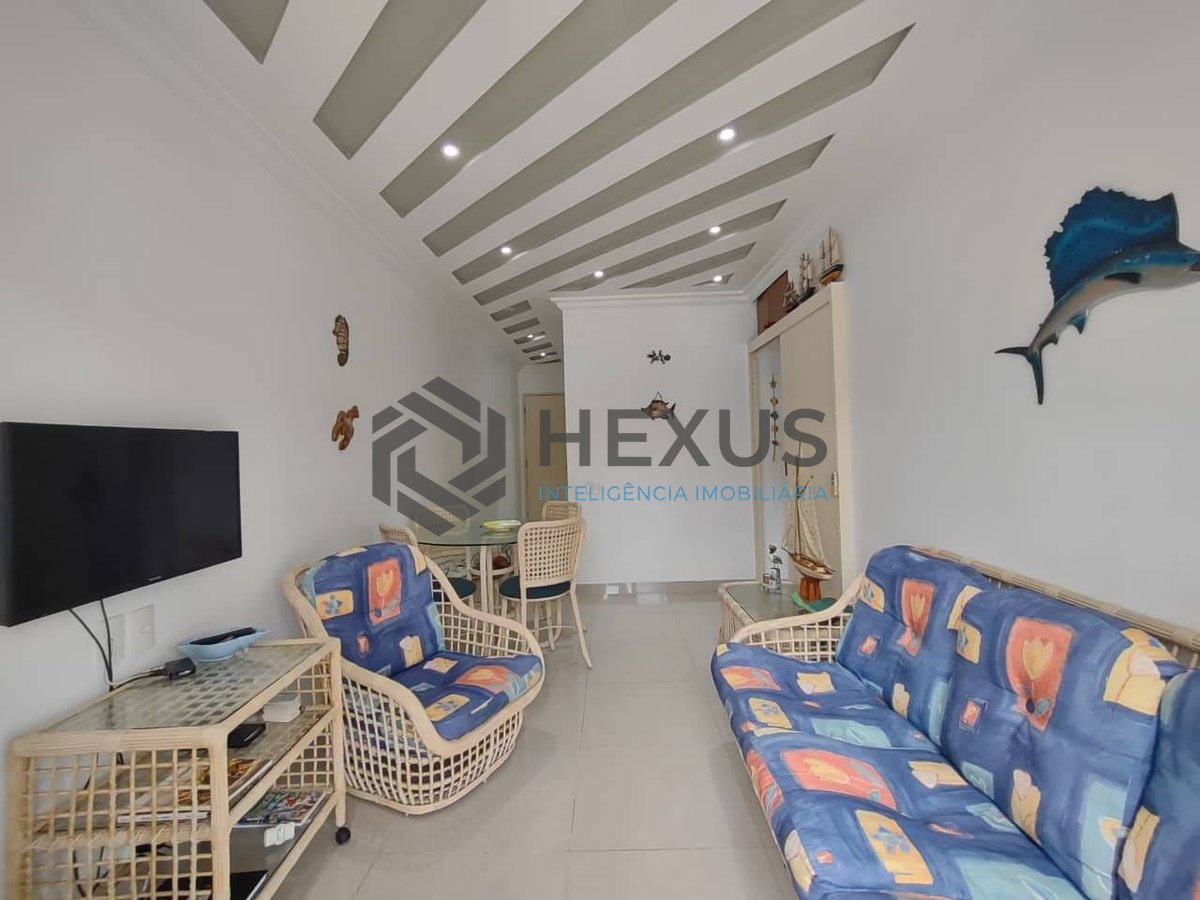 Foto 3 de Apartamento com varanda e lazer na Praia da Enseada, Guaruja