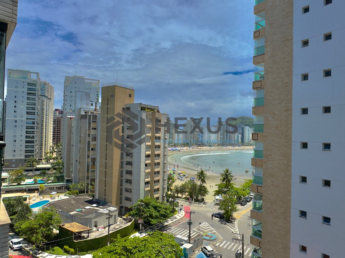 Foto 11 de Apartamento com varanda e vista mar na beira mar da Praia das Asturias, Guaruja