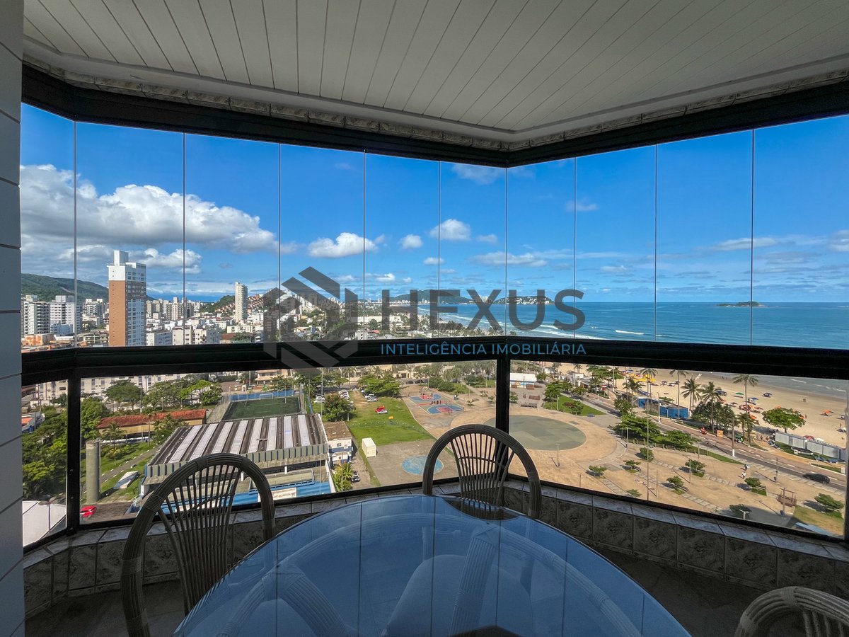 Foto 19 de Apartamento com varanda vista mar e lazer na beira mar da Praia da Enseada, Guaruja