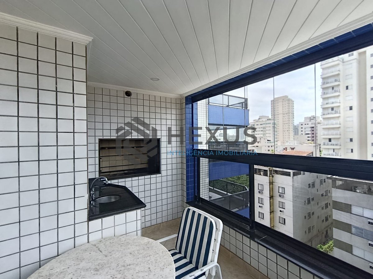 Foto 2 de Apartamento com varanda gourmet e vista mar na Praia da Enseada, Guaruja