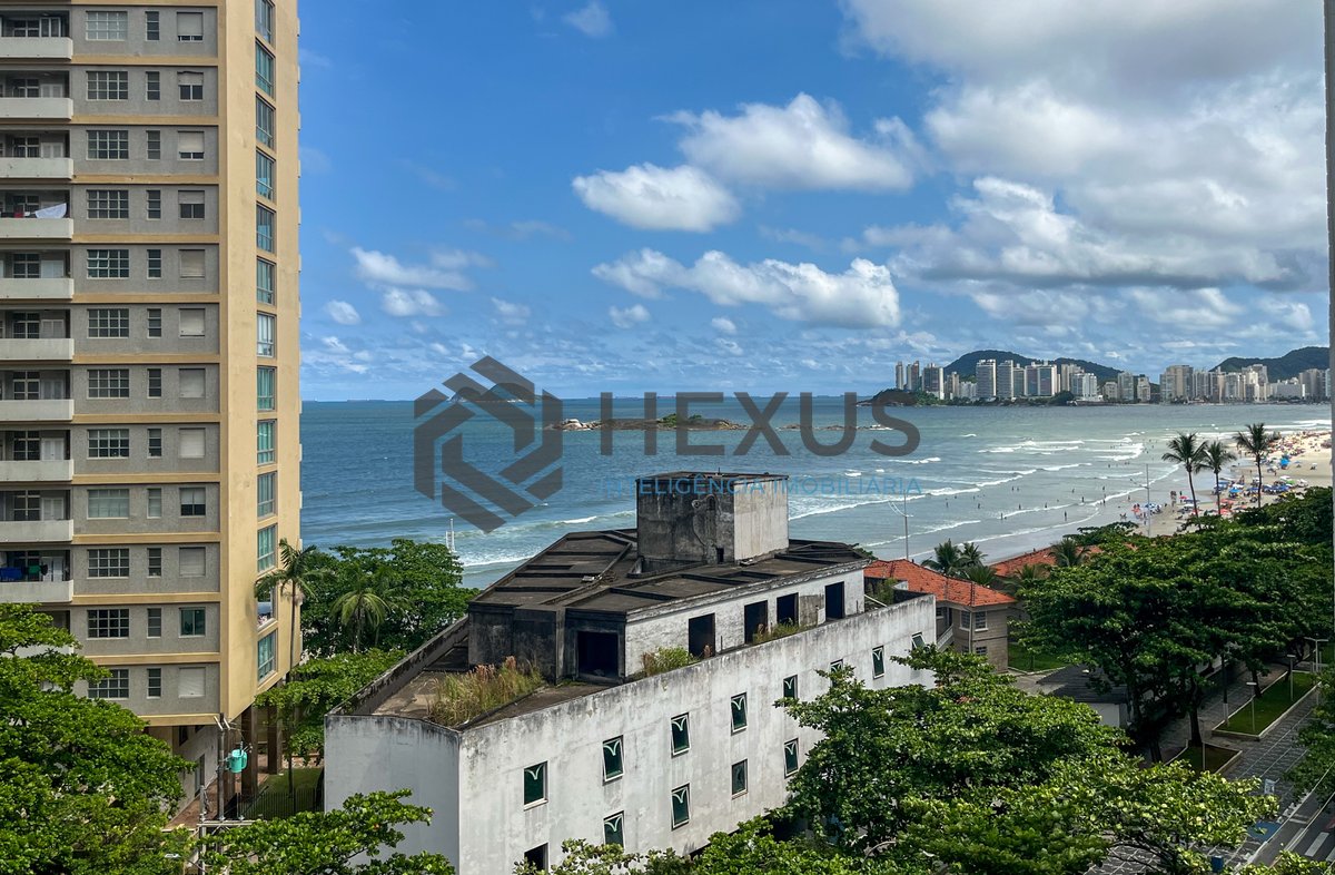 Foto 17 de Apartamento com varanda vista mar na beira mar da Praia das Pitangueiras, Guarujá