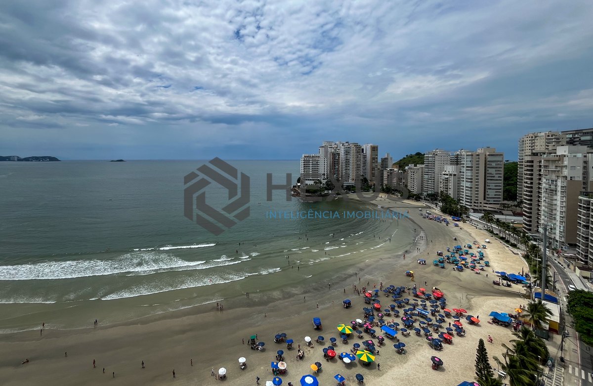 Foto 15 de Apartamento frente mar com varanda e lazer na Praia das Asturias, Guaruja