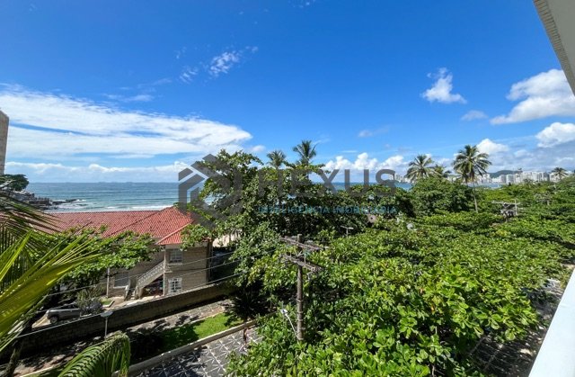 Foto 34 de Apartamento frente mar com varanda vista mar e lazer na Praia das Pitangueiras, Guaruja