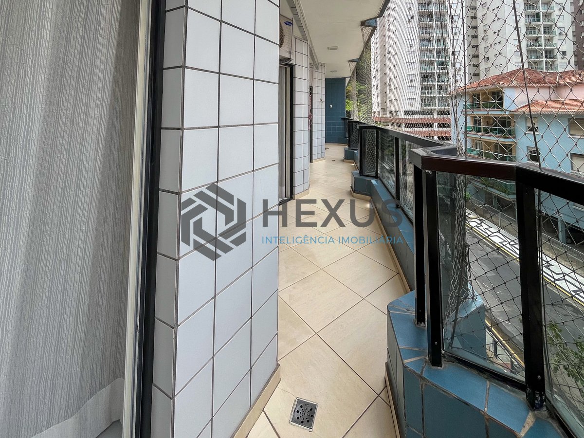 Foto 28 de Apartamento com varanda e lazer a 80m da Praia das Pitangueiras, Guaruja