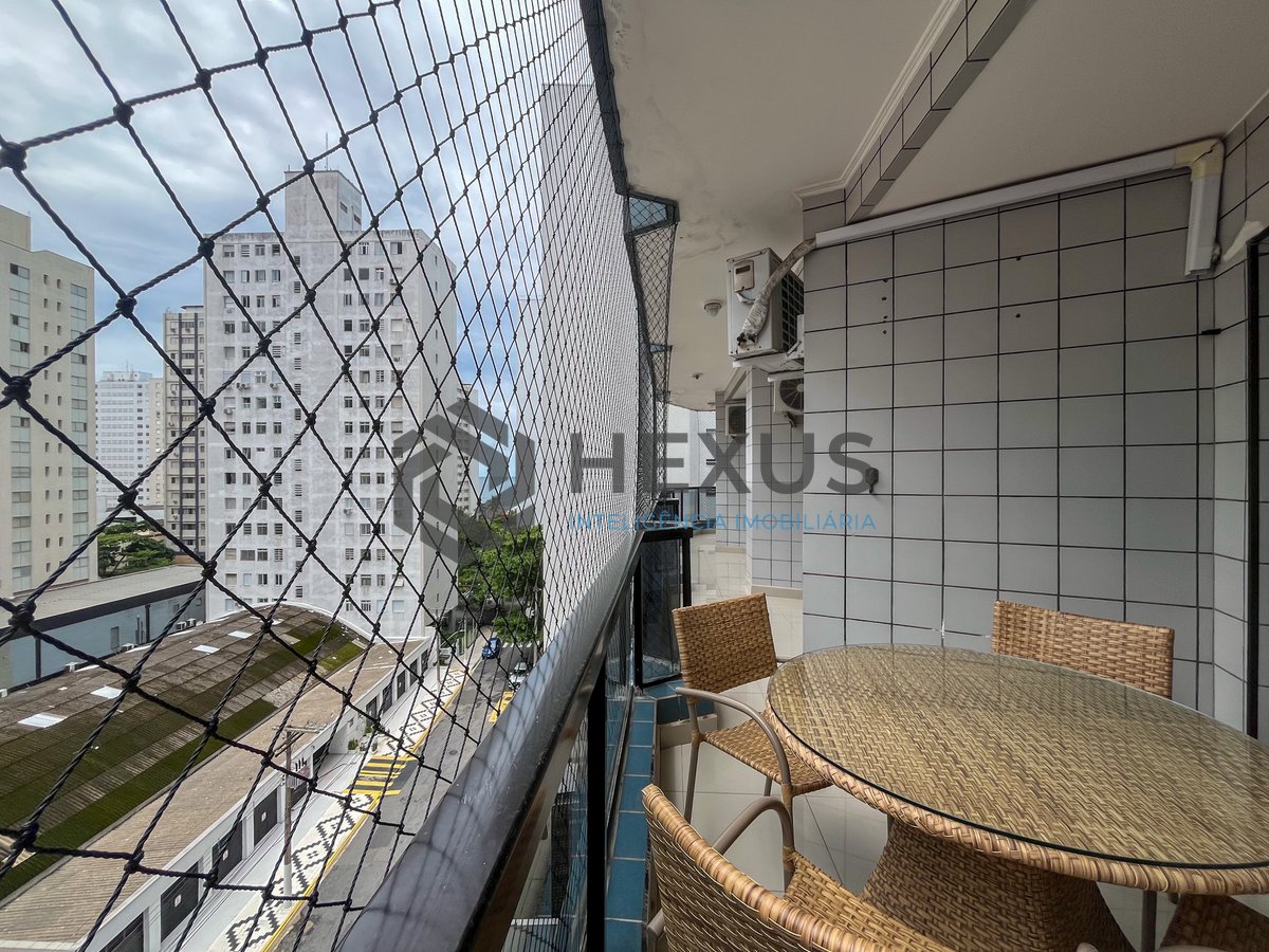 Foto 4 de Apartamento com varanda e lazer na Praia das Pitangueiras, Guaruja