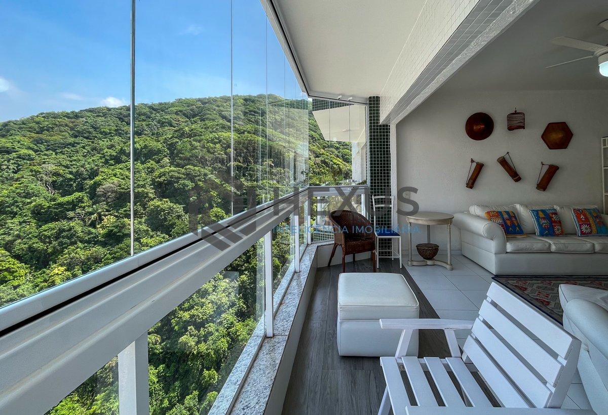 Foto 11 de Apartamento com varanda vista mar e vaga à venda, Pitangueiras, Guarujá, SP
