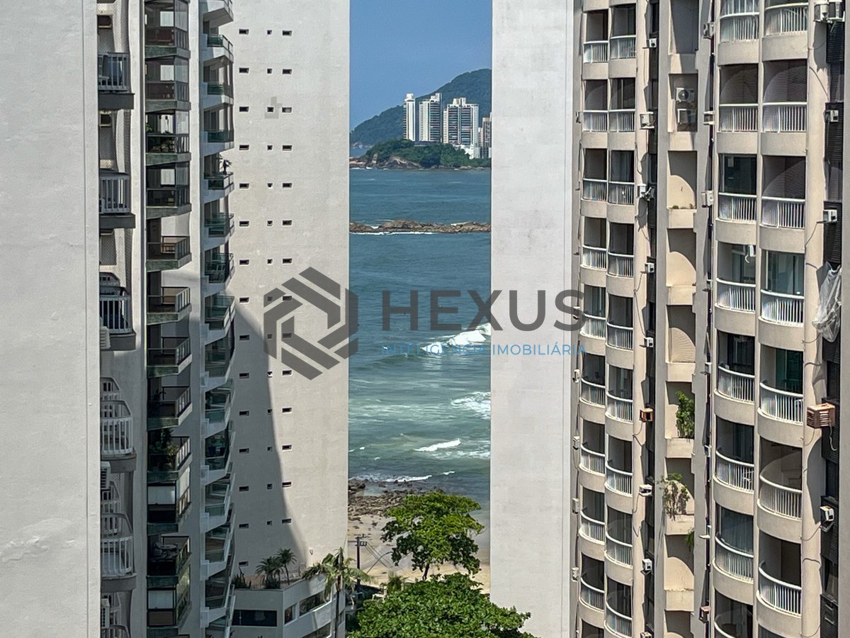 Foto 12 de Apartamento com varanda vista mar e vaga à venda, Pitangueiras, Guarujá, SP