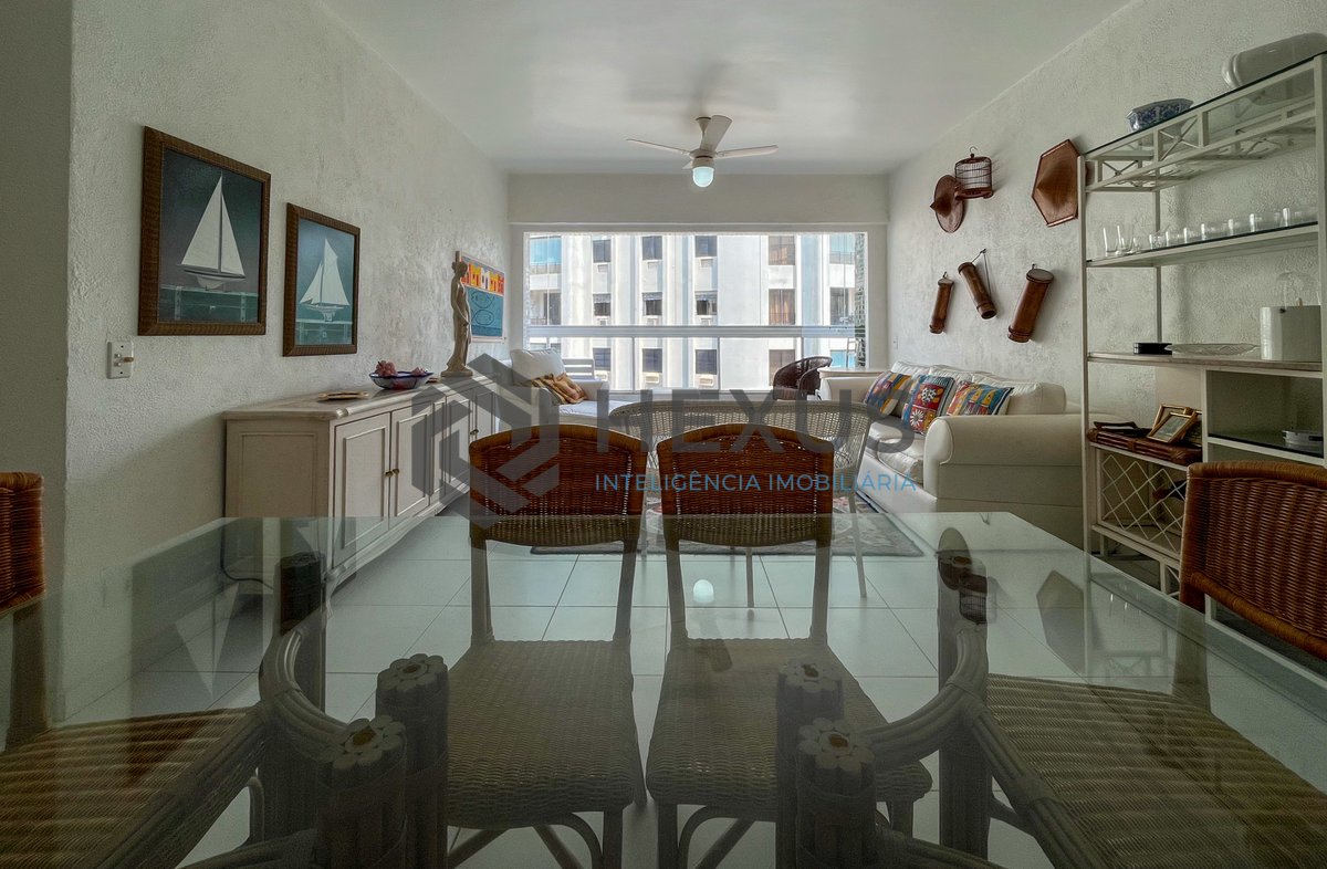 Foto 4 de Apartamento com varanda vista mar e vaga à venda, Pitangueiras, Guarujá, SP