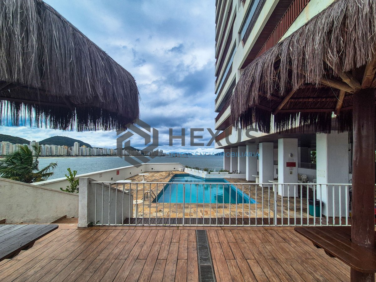 Foto 44 de Apartamento frente mar com varanda vista mar e lazer na Praia das Asturias, Guaruja
