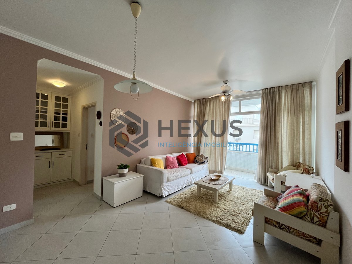 Foto 4 de Apartamento com vista mar na beira mar da Praia das Pitangueiras, Guarujá