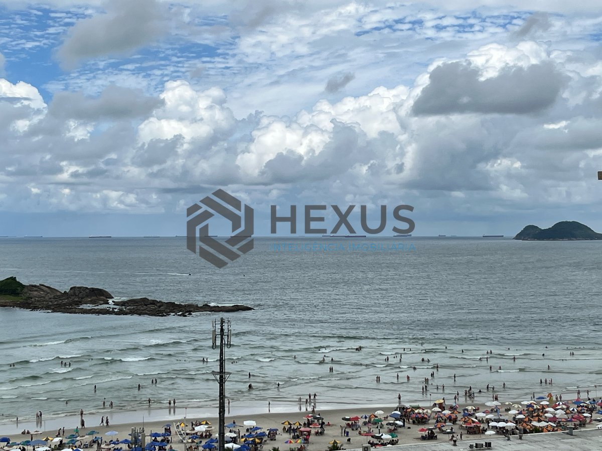 Foto 5 de Apartamento com vista mar na beira mar da Praia das Pitangueiras, Guarujá