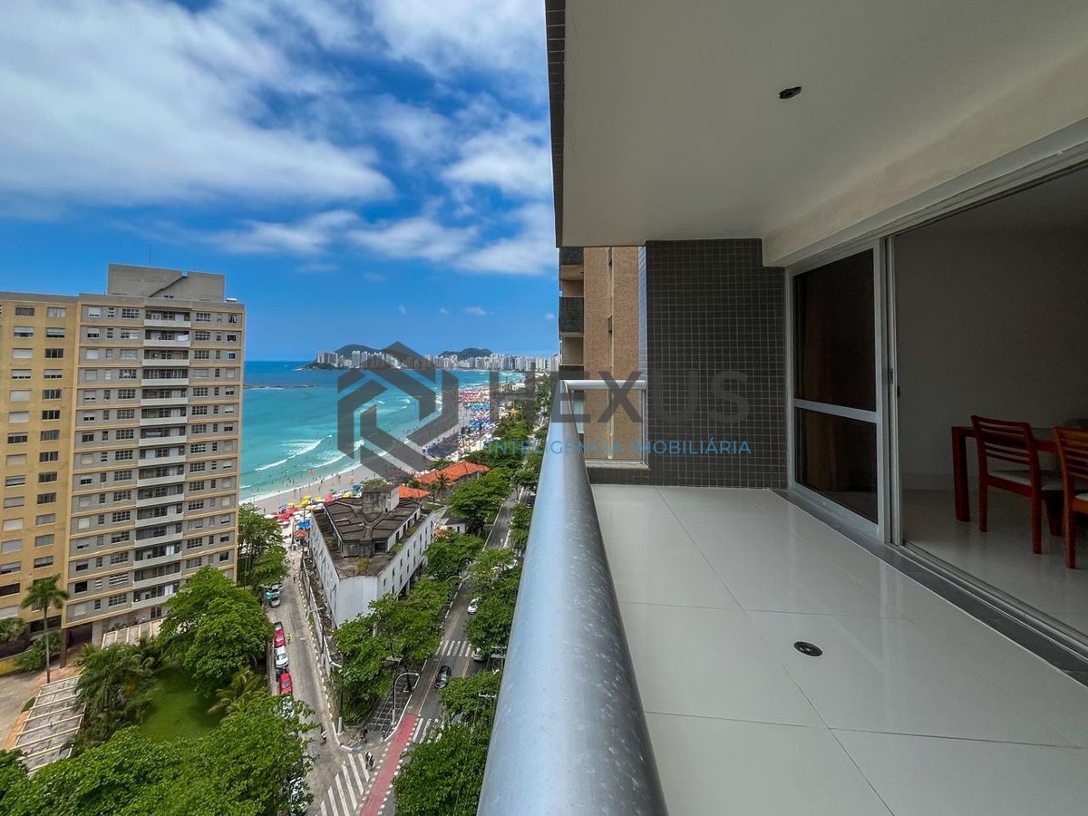 Foto 2 de Apartamento frente mar com varanda vista mar e lazer na Praia das Pitanagueiras, Guaruja