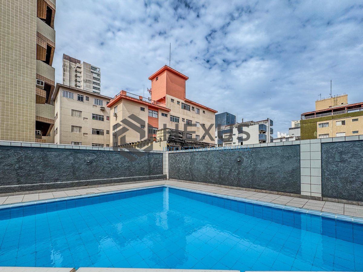 Foto 21 de Apartamento com varanda gourmet e lazer na Praia do Tombo, Guaruja