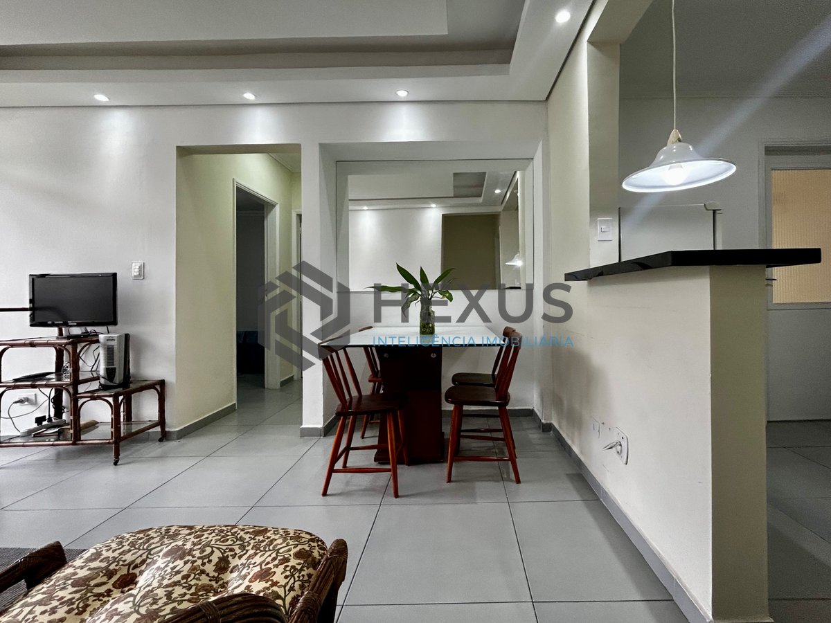 Foto 2 de Apartamento com varanda e lazer na Praia da Enseada, Guaruja