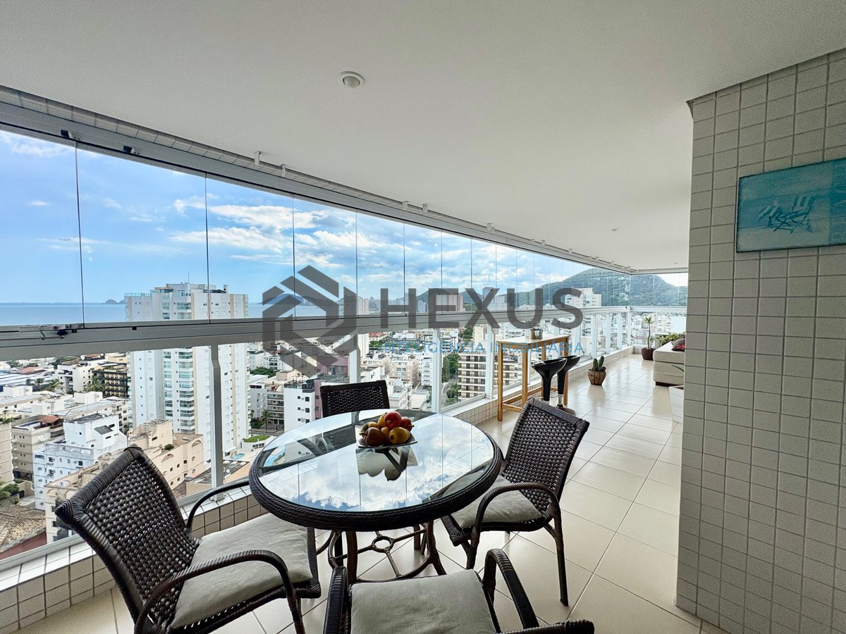 Foto 9 de Apartamento com varanda gourmet vista mar e lazer na Praia da Enseada, Guaruja