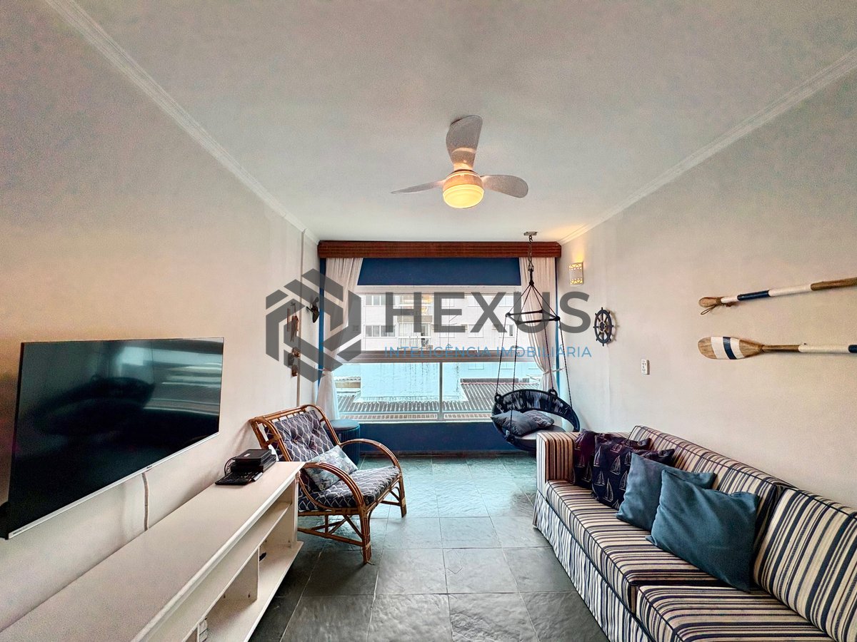 Foto 3 de Apartamento com varanda vista mar na Praia da Enseada, Guaruja