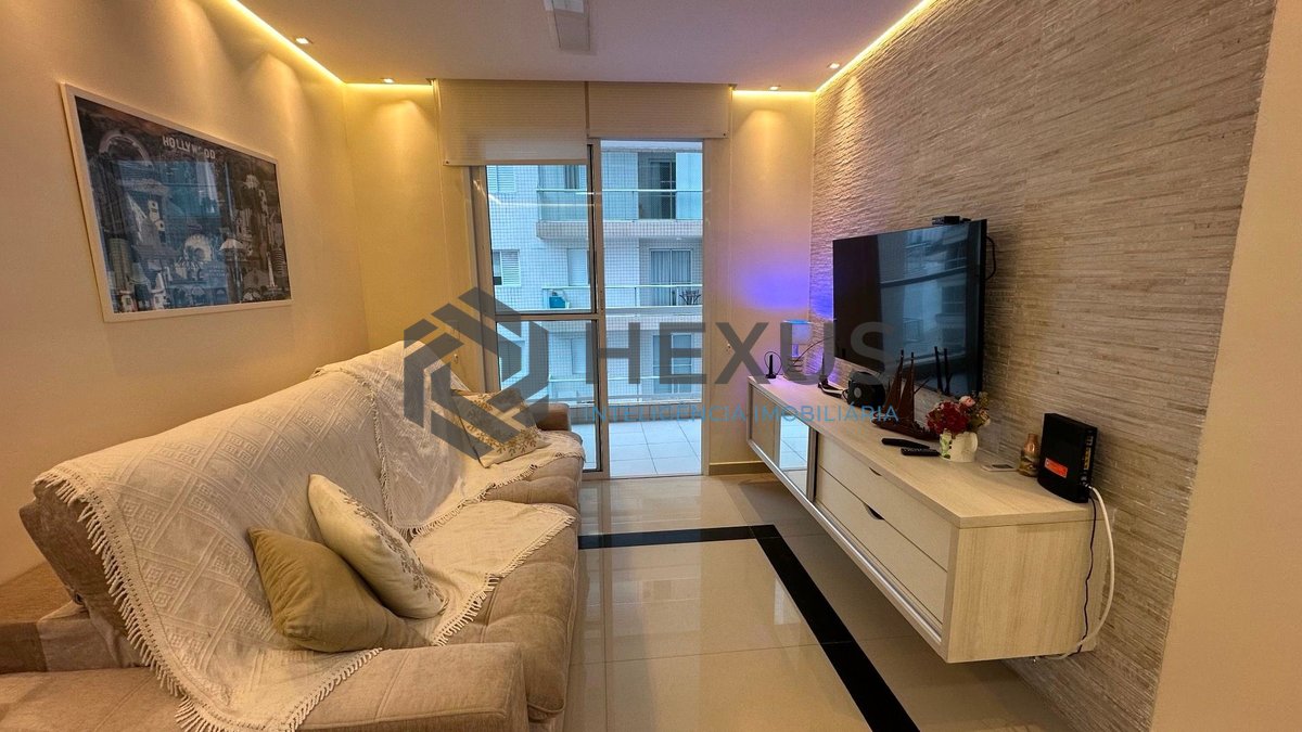 Foto 2 de Apartamento frente mar com varanda gourmet e lazer na Praia das Asturias, Guaruja