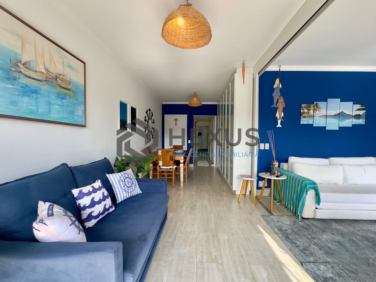 Foto 8 de Apartamento frente mar reformado com varanda vista mar e lazer no Jardim Astúrias, Guarujá