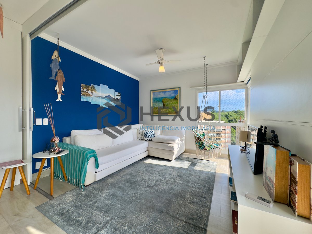 Foto 9 de Apartamento frente mar reformado com varanda vista mar e lazer no Jardim Astúrias, Guarujá