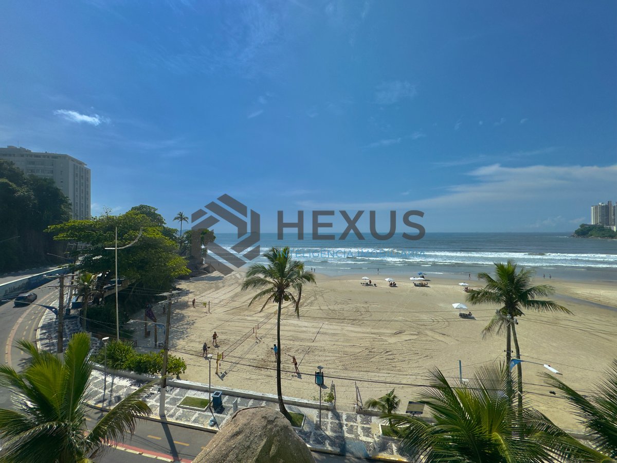 Foto 7 de Apartamento reformado frente ao mar com varanda e lazer na Praia das Asturias, Guaruja