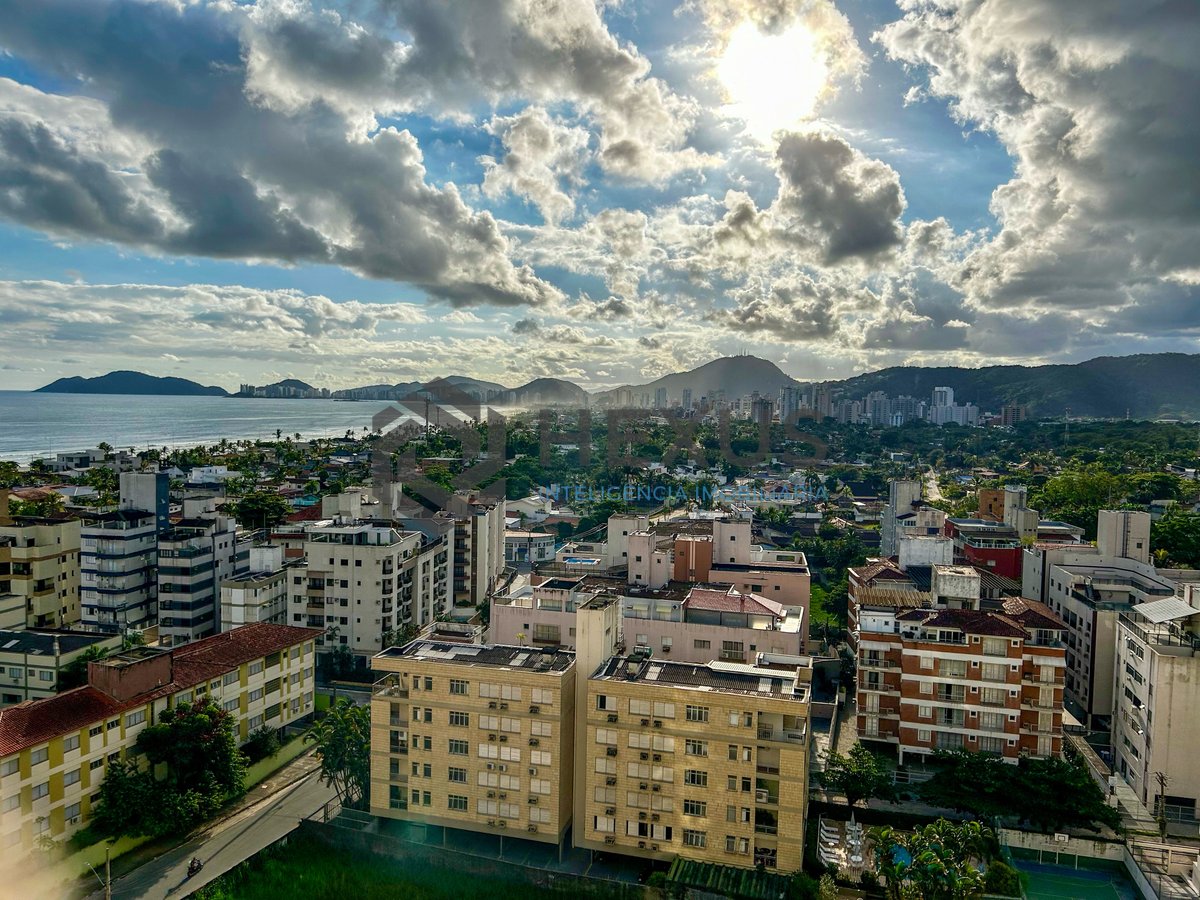 Foto 18 de Apartamento com varanda gourmet vista mar e lazer na Praia da Enseada, Guarujá