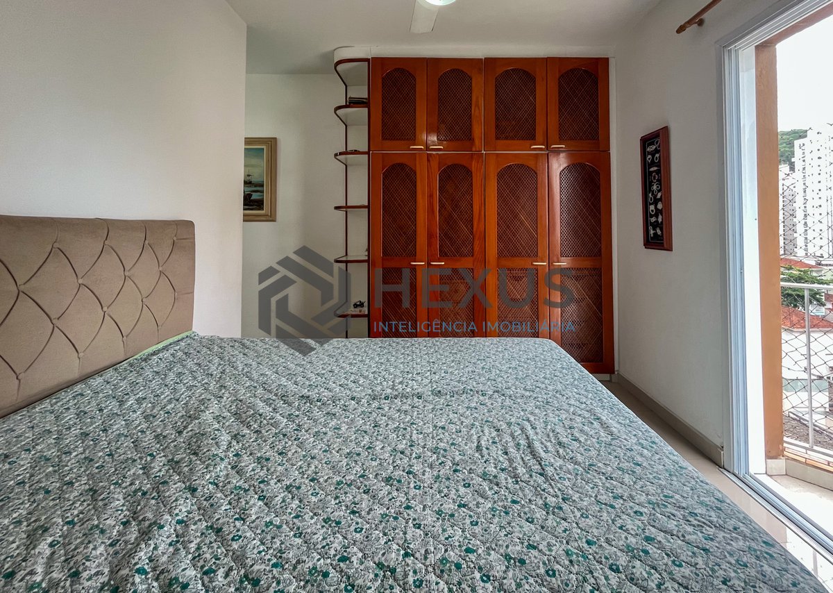 Foto 14 de Apartamento com 2 varandas e lazer a 2 quadras da Praia das Pitangueiras, Guarujá