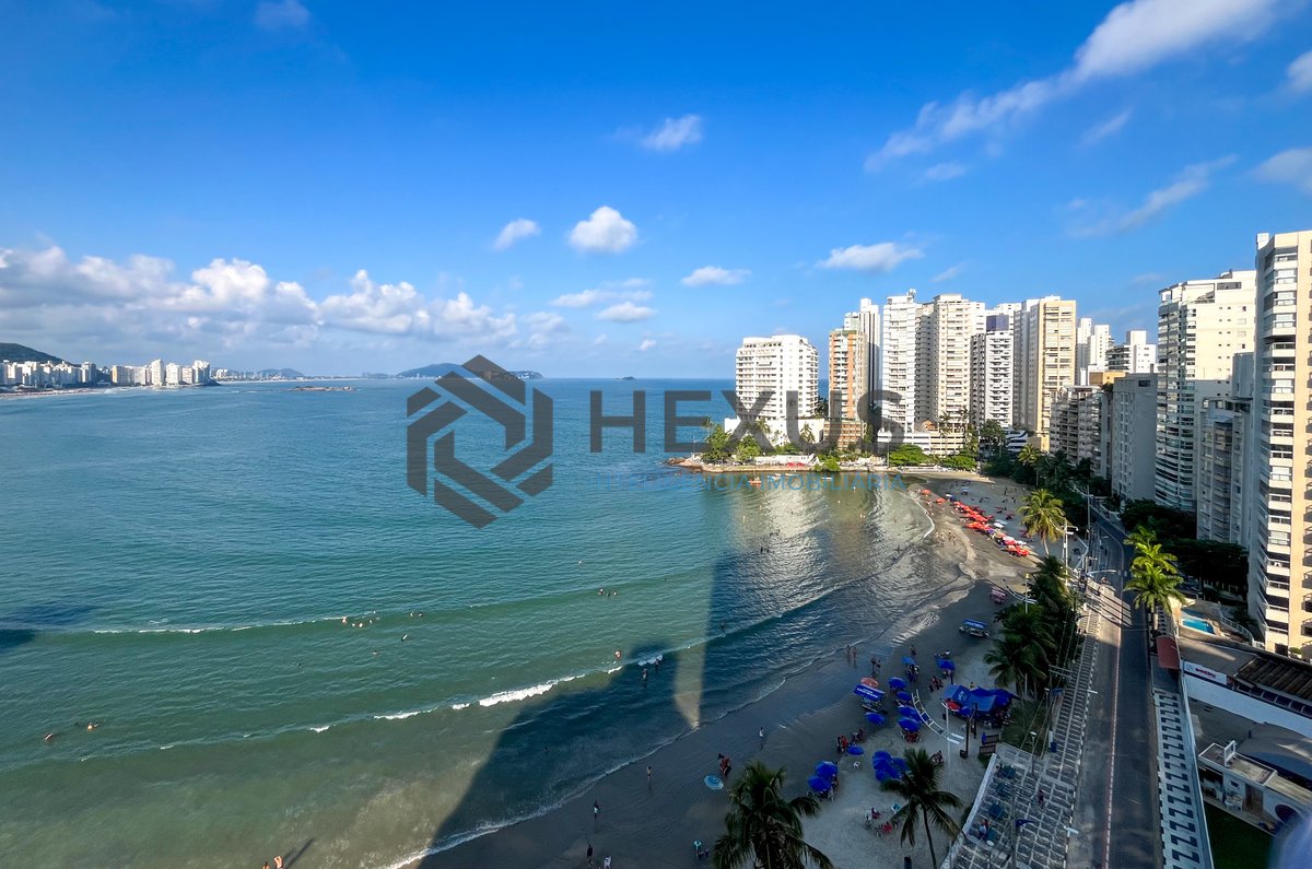 Foto 14 de Apartamento frente mar com varanda gourmet vista mar e lazer na Praia das Astúrias, Guarujá