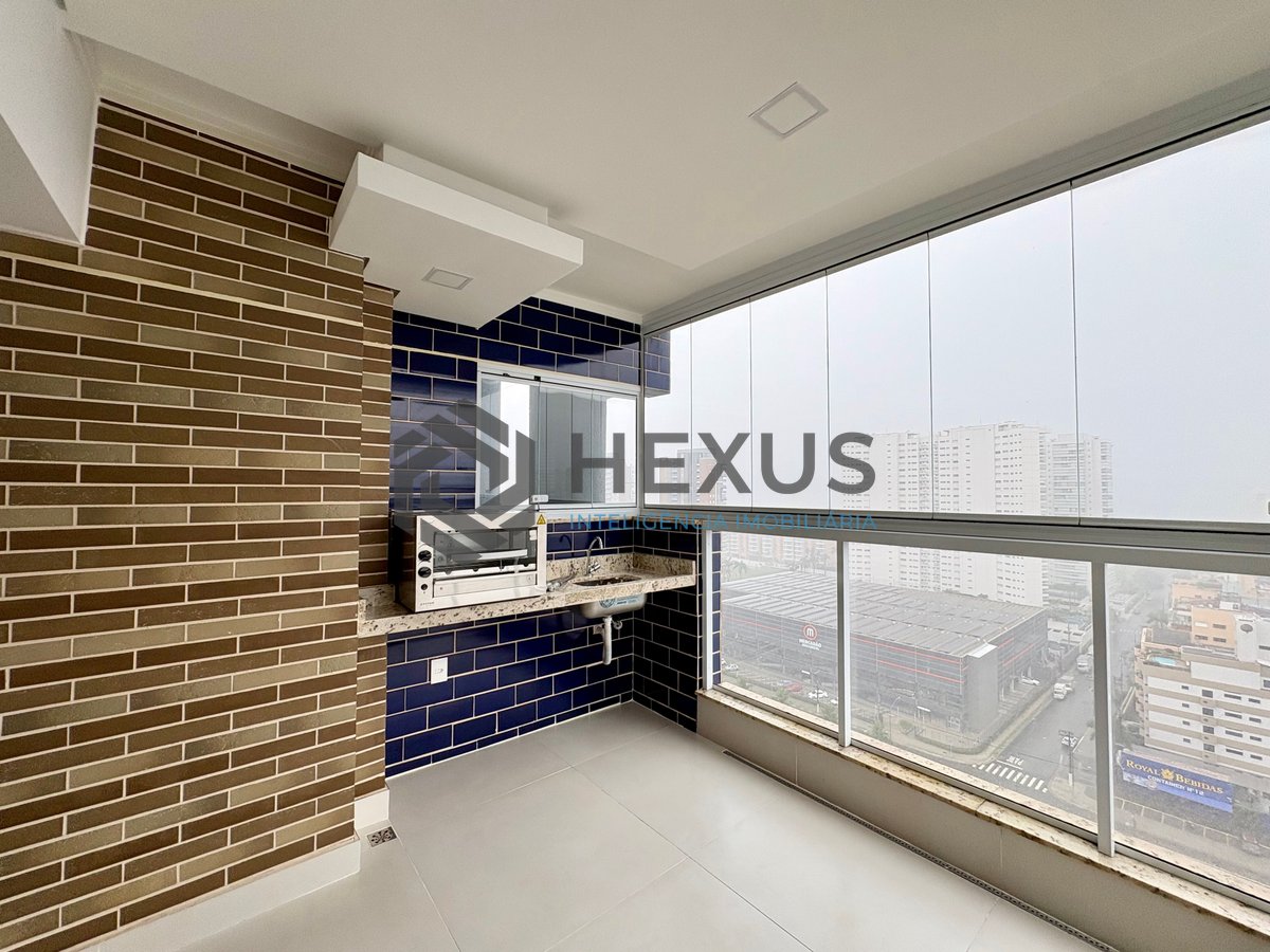 Foto 5 de Apartamento com varanda gourmet e lazer na Praia da Enseada, Guarujá
