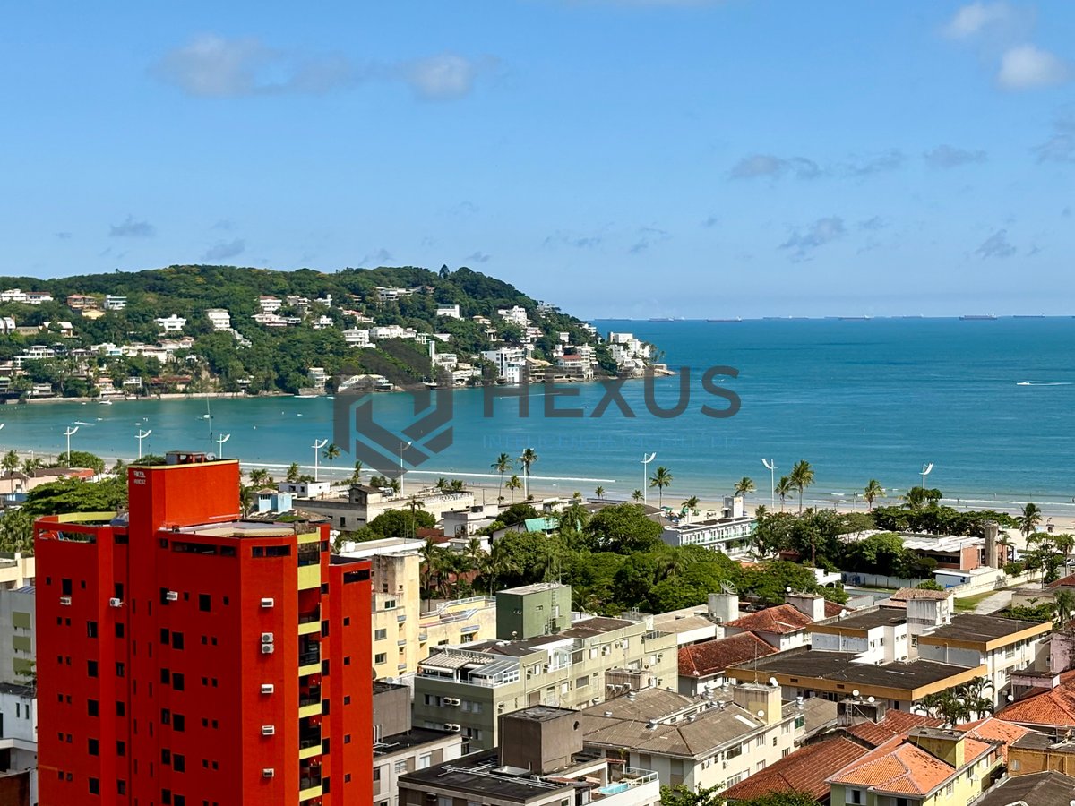 Foto 11 de Apartamento com varanda gourmet vista mar e lazer na Enseada, Guarujá