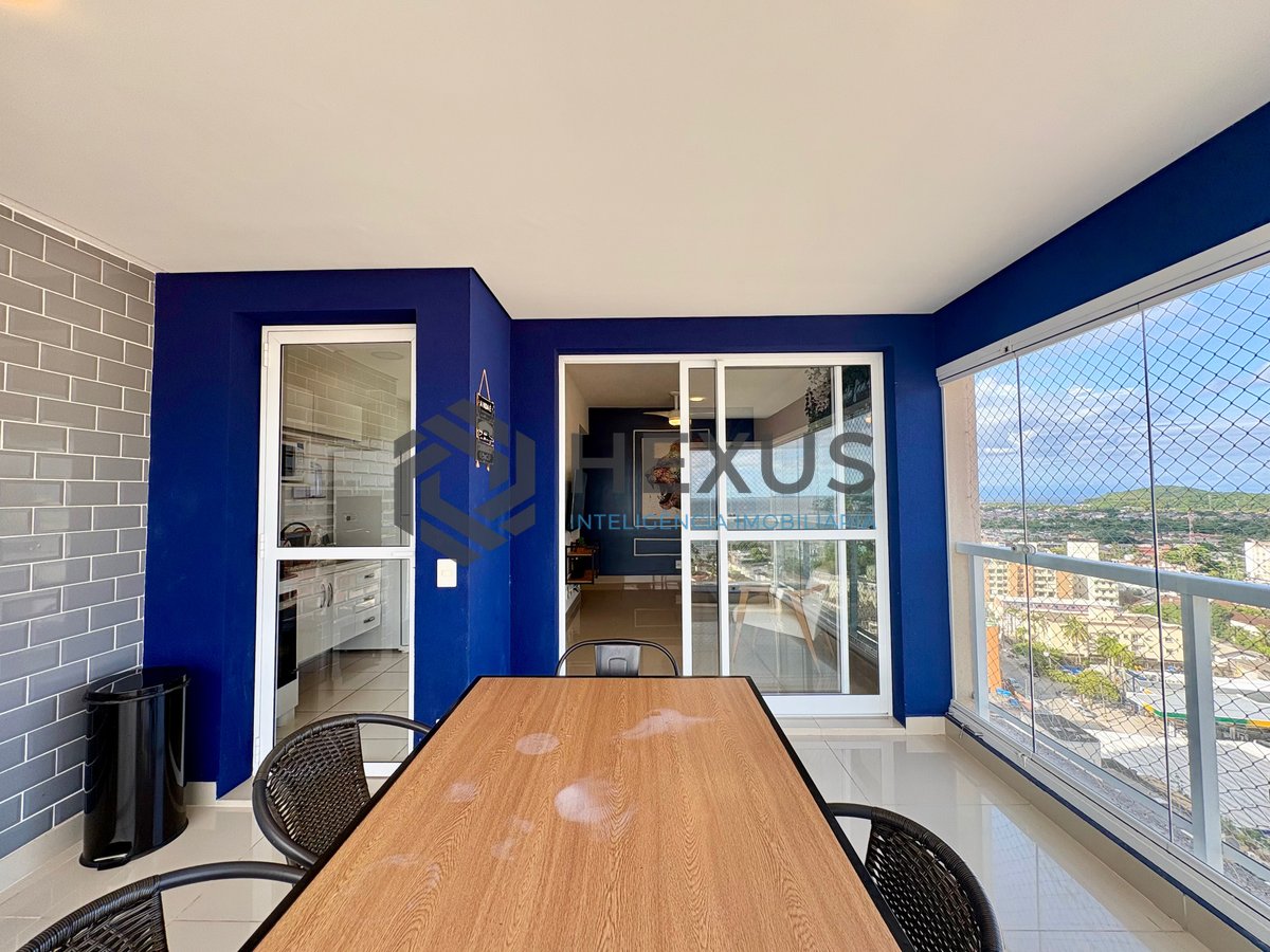 Foto 6 de Apartamento com varanda gourmet vista mar e lazer na Praia da Enseada, Guarujá