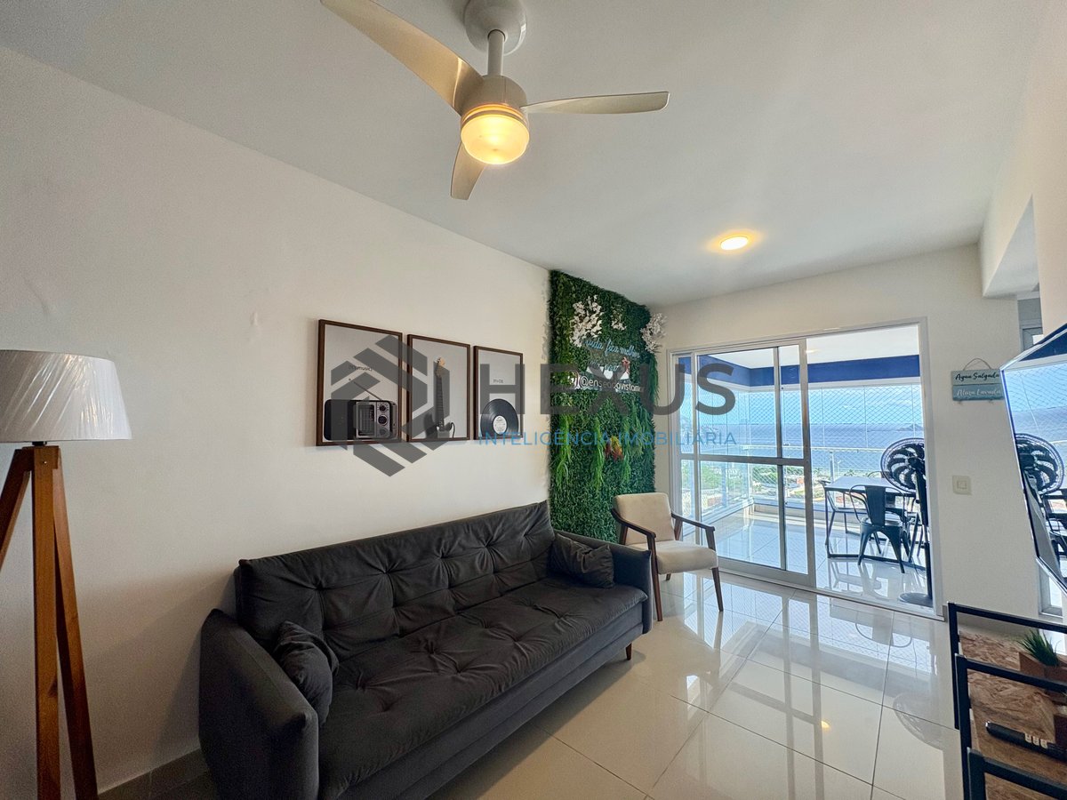 Foto 8 de Apartamento com varanda gourmet vista mar e lazer na Praia da Enseada, Guarujá