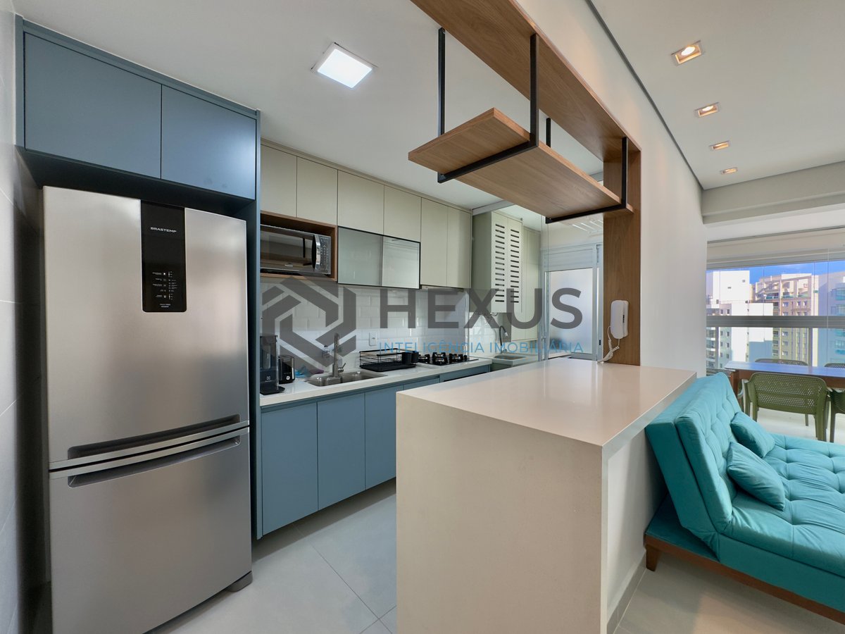Foto 10 de Apartamento com varanda gourmet e lazer em prédio novo na Praia das Astúrias, Guarujá