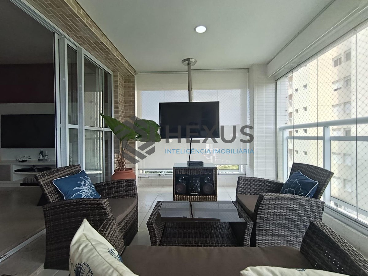 Foto 3 de Apartamento com varanda gourmet vista mar e lazer na Praia da Enseada, Guarujá