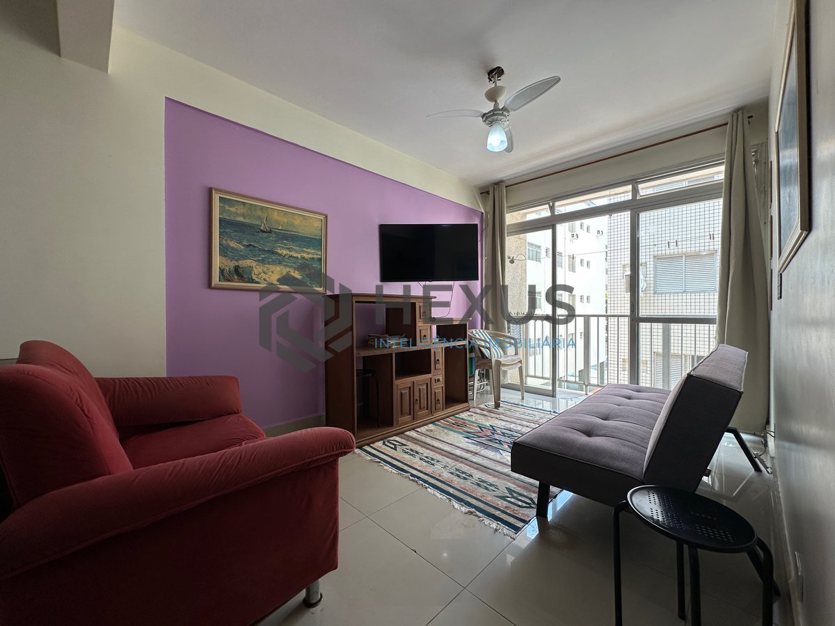 Foto 3 de Apartamento com varanda e lazer na Praia das Astúrias, Guarujá