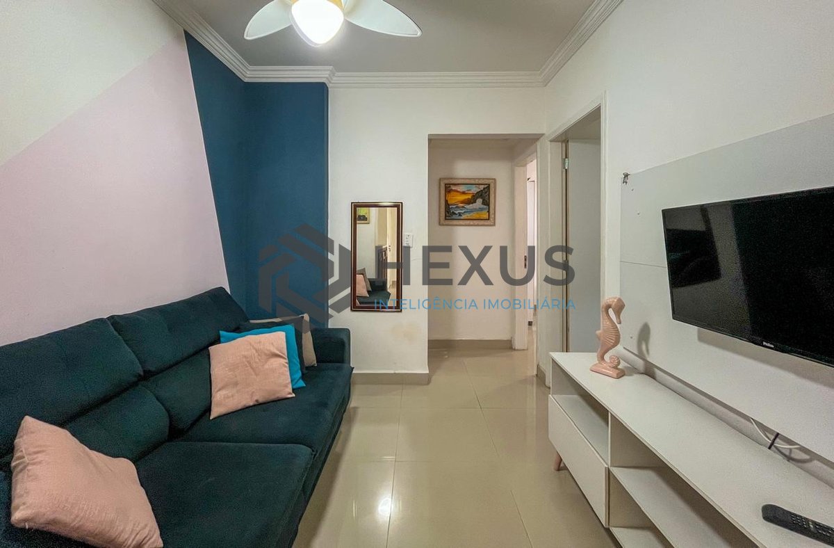 Foto 5 de Apartamento com varanda a 1 quadra da praia nas Pitangueiras, Guarujá