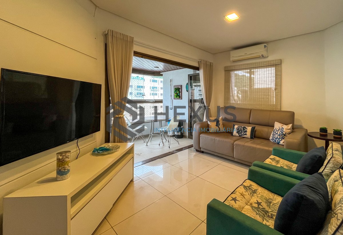 Foto 6 de Apartamento reformado com varanda gourmet vista mar e lazer nas Pitangueiras, Guarujá