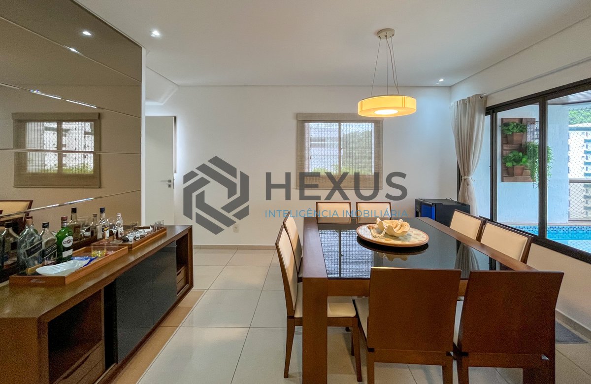 Foto 7 de Apartamento reformado com varanda gourmet vista mar e lazer nas Pitangueiras, Guarujá