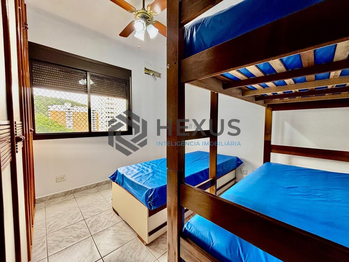 Foto 13 de Apartamento com varanda vista mar e lazer a 1 quadra da praia no Jardim Astúrias, Guarujá
