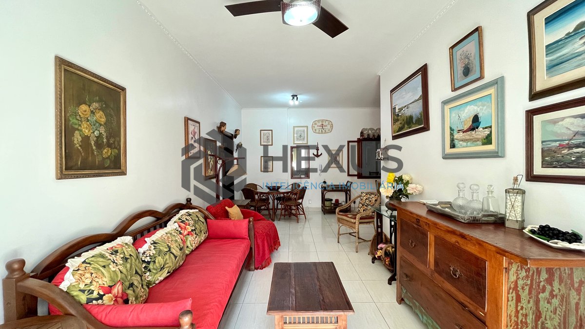Foto 2 de Apartamento com varanda vista mar na beira mar da praia nas Pitangueiras, Guarujá