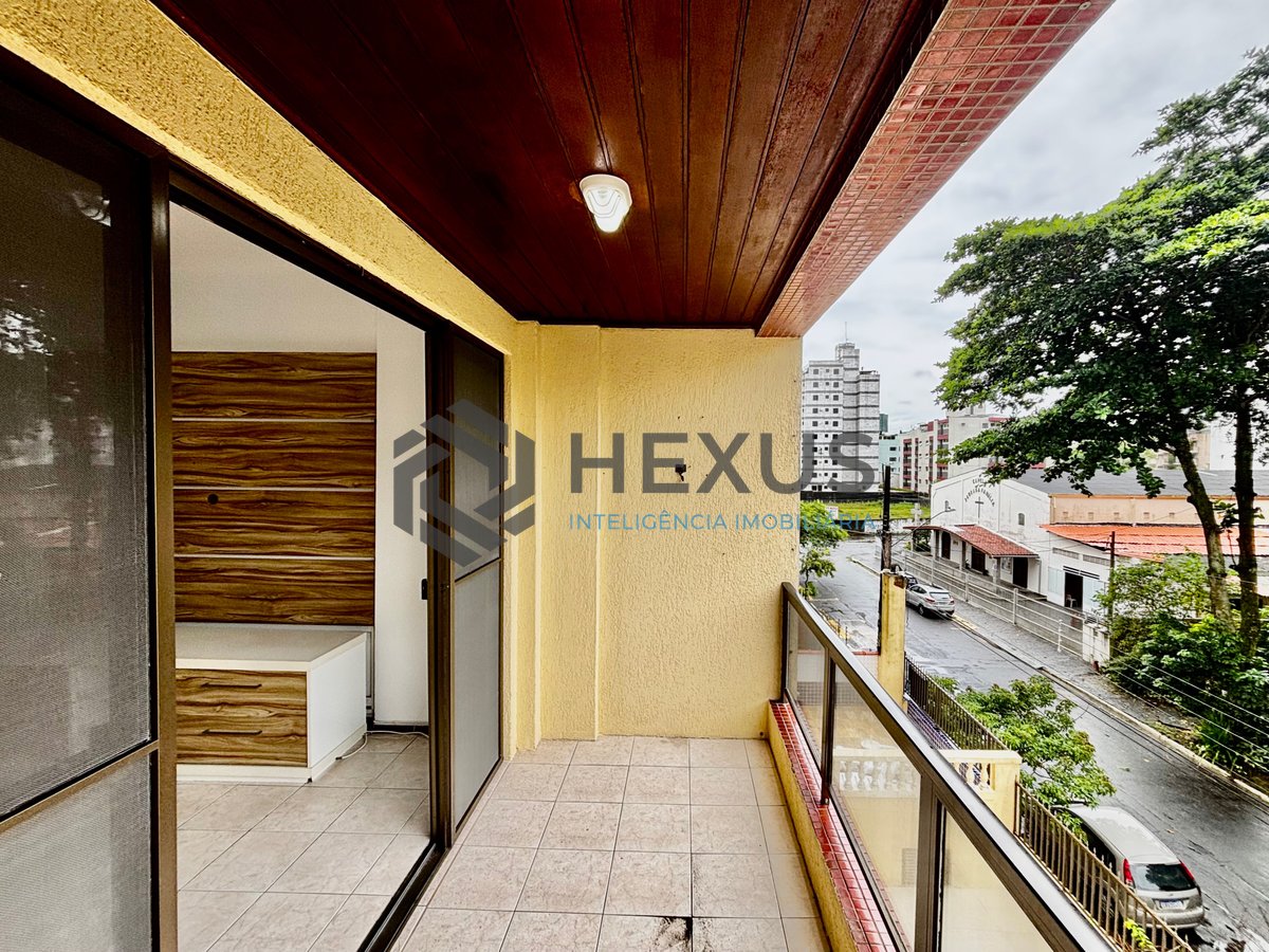 Foto 3 de Apartamento com varanda e lazer no Tombo, Guarujá